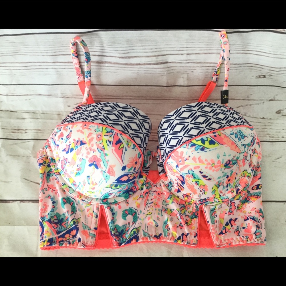 VS Very Sexy 34D Long Line Balconnet Bra NWOT!!